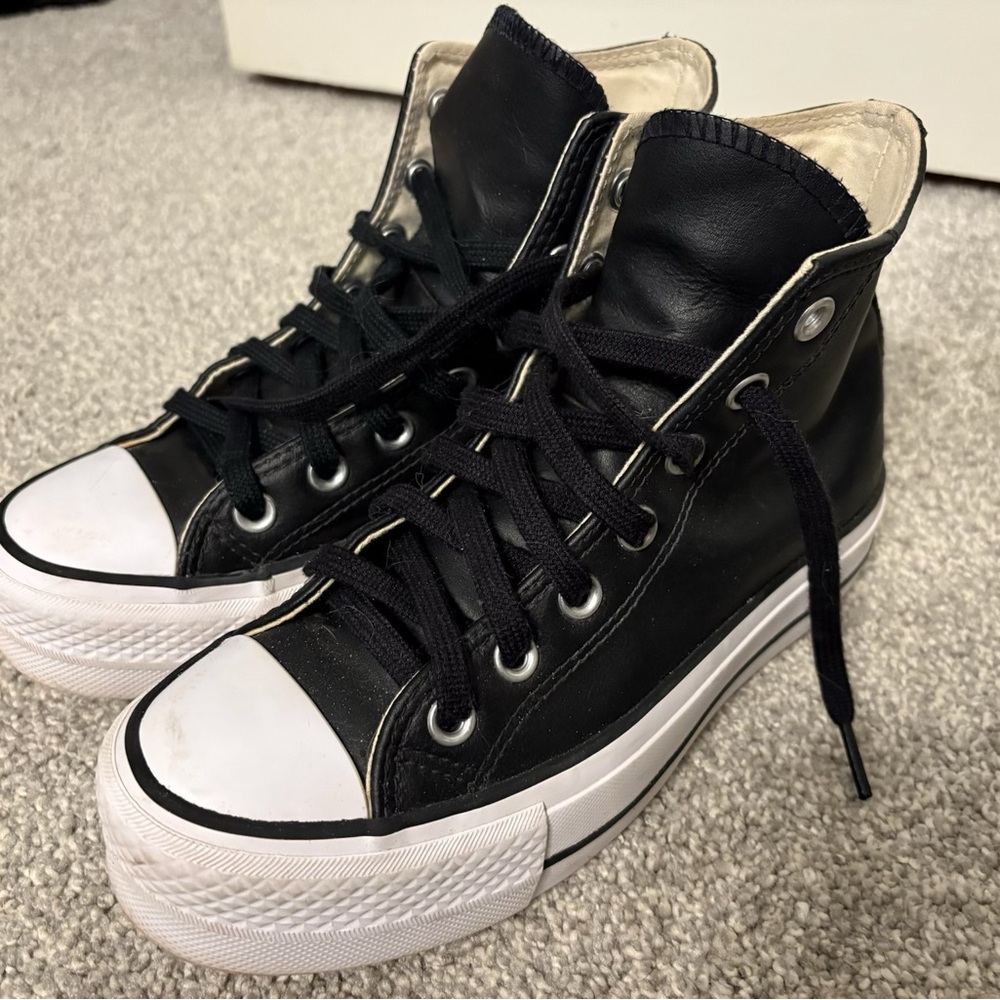 Converse Black and White High-Top Sneakers